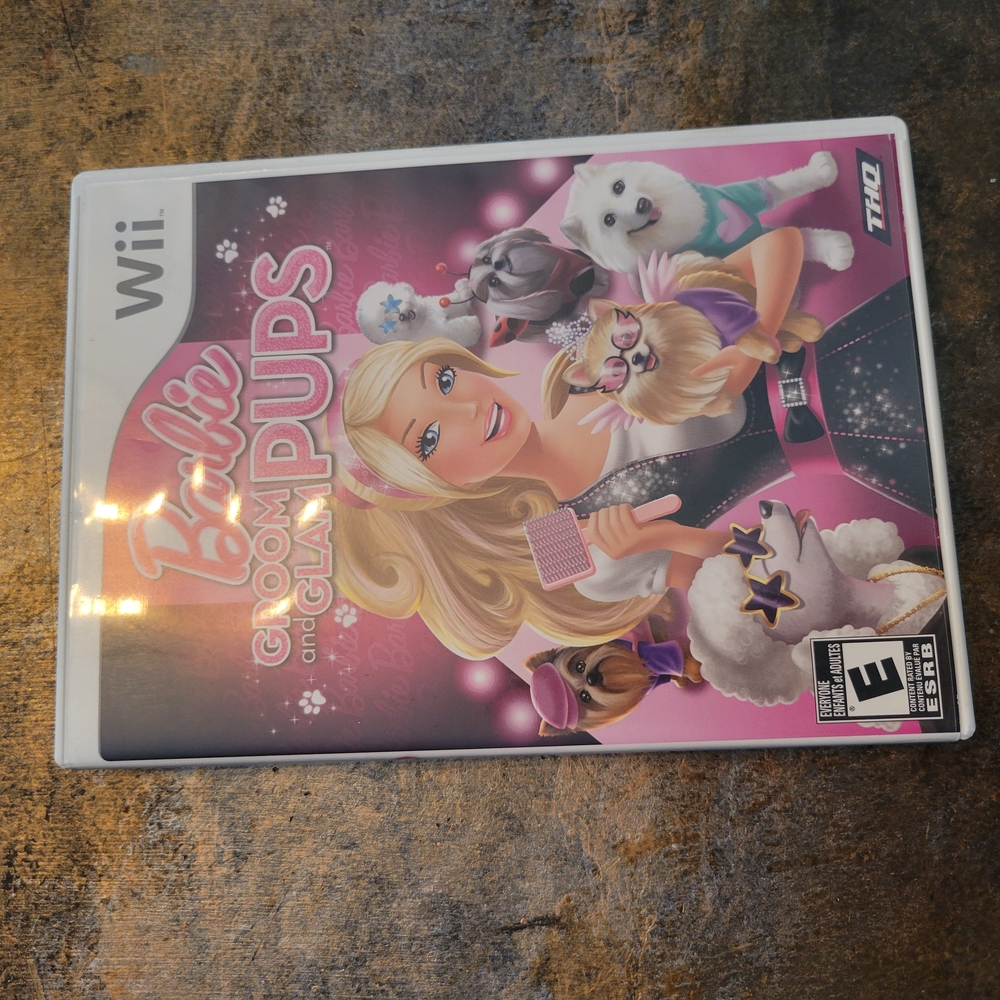 Barbie Groom and Glam Pups Wii Game